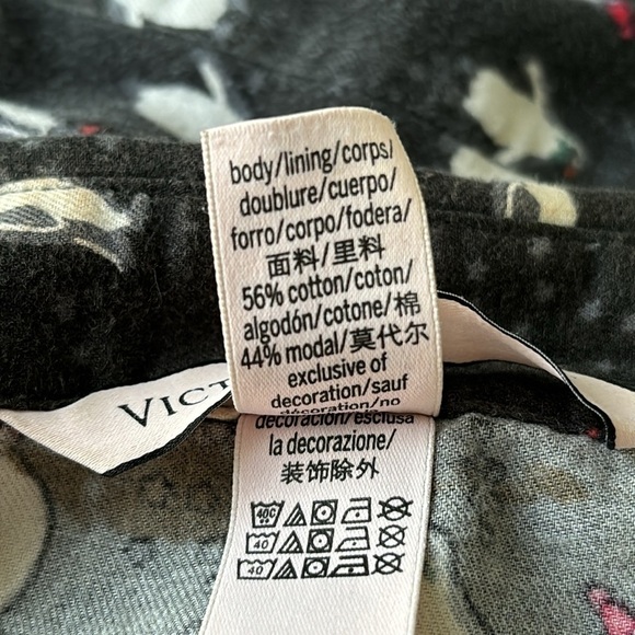 VICTORIA”S SECRET Warm pajamas with penguins in black and white size XS - Picture 9 of 9